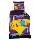 obliečky Pokémon Pikachu Bleskový Útok , Barva - Tmavo modrá , Rozměr textilu - 140x200