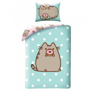 Povlečení Pusheen , Barva - Modrá , Rozměr textilu - 140x200