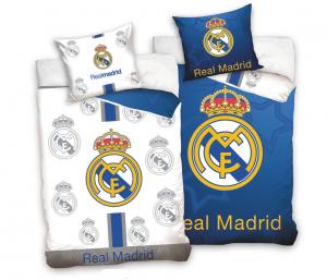 Obliečky Real Madrid Blue and White , Barva - Modrá , Rozměr textilu - 140x200