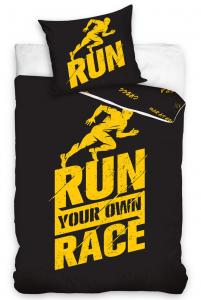 Obliečky Run Race perkálové , Rozměr textilu - 140x200