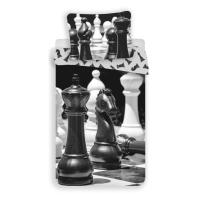 Obliečky Šach , Barva - Bielo-čierna , Rozměr textilu - 140x200