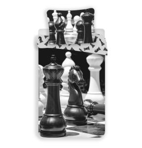 Obliečky Šach , Barva - Bielo-čierna , Rozměr textilu - 140x200