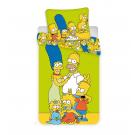 Obliečky Simpsons Family , Barva - Zelená , Rozměr textilu - 140x200