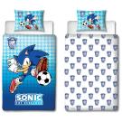 Obliečky Sonic Football , Barva - Modrá , Rozměr textilu - 140x200