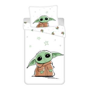 Obliečky Star Wars Baby Yoda , Barva - Biela , Rozměr textilu - 140x200