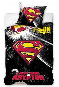 Obliečky Superman Black , Rozměr textilu - 140x200