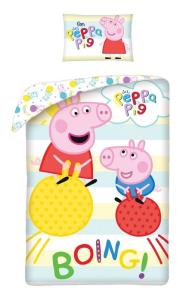 Obliečky vo vaku Peppa Pig Boing , Barva - Barevná , Rozměr textilu - 140x200