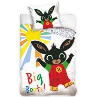 Obliečky Zajačik Bing a Dúhové Slniečko , Barva - Biela , Rozměr textilu - 140x200