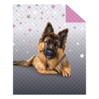 Prikrývka na posteľ Ovčiak , Barva - Šedá , Rozměr textilu - 170x210
