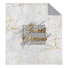 Přehoz na postel Sweet Dreams mramor , Barva - Bílo-šedá , Rozměr textilu - 220x240