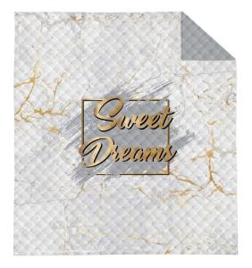 Prikrývka na posteľ Sweet Dreams , Barva - Svetlo šedá , Rozměr textilu - 170x210