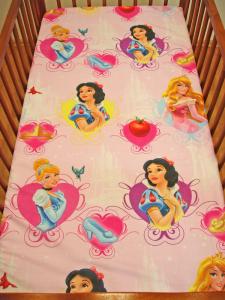 Prestieradlo Disney Princezné , Rozměr textilu - 100x150