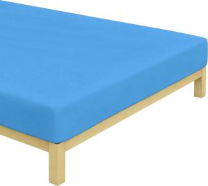 Prestieradlo Froté Stredne Modré , Barva - Modrá , Rozměr textilu - 180x200
