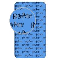 Prestieradlo Harry Potter Nápisy , Barva - Modrá , Rozměr textilu - 90x200