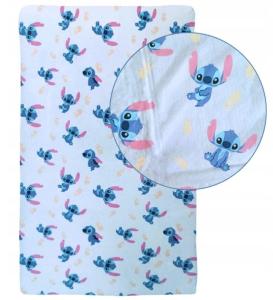Prostěradlo Lilo a Stitch , Barva - Světlo modrá , Rozměr textilu - 90x200