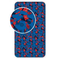 Prestieradlo Spiderman , Barva - Modro-červená , Rozměr textilu - 90x200