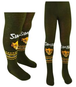 PUNČOCHÁČE LVÍ KRÁL , Velikost punčocháčů - 122/128 , Barva - Tmavo zelená