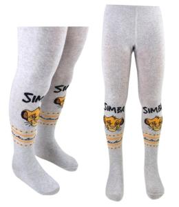 PUNČOCHÁČE LVÍ KRÁL , Velikost punčocháčů - 122/128 , Barva - Šedá