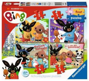 PUZZLE BABY ZAJAČIK BING 4v1 , Barva - Barevná