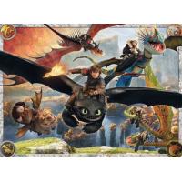 PUZZLE AKO VYCVIČIŤ DRAKA XXL 150 dielikov , Barva - Barevná