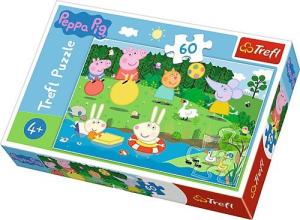 PUZZLE PEPPA PIG pri rybníku 60dílků