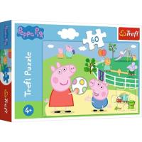 PUZZLE PEPPA PIG ZÁBAVA S PRIATEĽMI 60 dielikov , Barva - Barevná