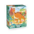 Puzzle s dinosaury 48 dílů 60 x 44 cm , Barva - Barevná