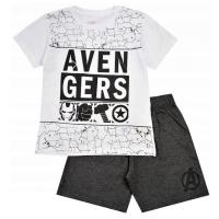 Pyžamo Avengers , Velikost - 134 , Barva - Bílo-šedá
