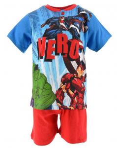 Pyžamo Avengers , Velikost - 98 , Barva - Modro-červená