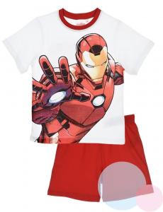 Pyžamo Avengers Iron Man , Barva - Bielo-červená
