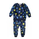 Pyžamo hviezdy fleec , Velikost - 80/86 , Barva - Tmavo modrá