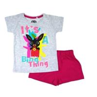 pyžamo Králiček Bing šedo malinové , Velikost - 92 , Barva - Šedo-růžová