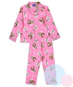 PYŽAMO Ľadové Kráľovstvo - flanelové , Barva - Ružová