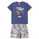 Pyžamo Marvel , Velikost - 104 , Barva - Modro-šedá