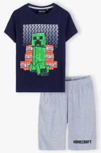 PYŽAMO Minecraft , Velikost - 116 , Barva - Tmavo modrá