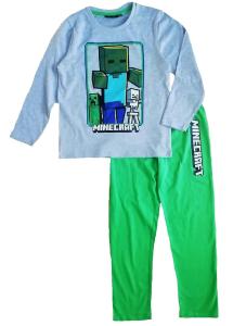 PYŽAMO Minecraft , Velikost - 146 , Barva - Šedo-zelená