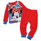 PYŽAMO MINNIE Prúžky , Velikost - 98 , Barva - Červená