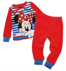 PYŽAMO MINNIE Prúžky , Velikost - 98 , Barva - Červená