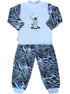 Pyžamo New Baby Zebra s balónkem , Barva - Modrá