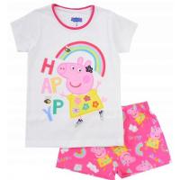 PYŽAMO PEPPA PIG , Velikost - 92 , Barva - Bílo-růžová