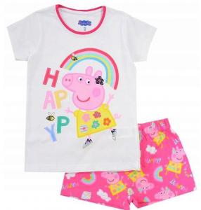 PYŽAMO PEPPA PIG , Velikost - 92 , Barva - Bílo-růžová