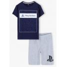PYŽAMO PLAYSTATION , Velikost - 128 , Barva - Šedo-modrá