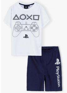 PYŽAMO PLAYSTATION , Velikost - 134 , Barva - Bielo-modrá