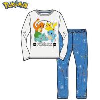 Pyžamo Pokémon Pikachu a jeho tím , Velikost - 116 , Barva - Bielo-modrá