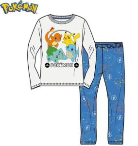 Pyžamo Pokémon Pikachu a jeho tím , Velikost - 116 , Barva - Bielo-modrá