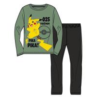 Pyžamo Pokémon pika pika , Velikost - 140 , Barva - Černo-zelená