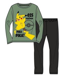 Pyžamo Pokémon pika pika , Velikost - 140 , Barva - Černo-zelená