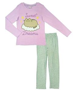 Pyžamo Pusheen , Velikost - 116 , Barva - Růžovo-zelená