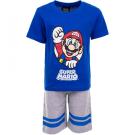 Pyžamo Super Mario , Velikost - 104 , Barva - Modro-šedá