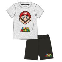 Pyžamo Super Mario , Velikost - 110 , Barva - Černo-šedá